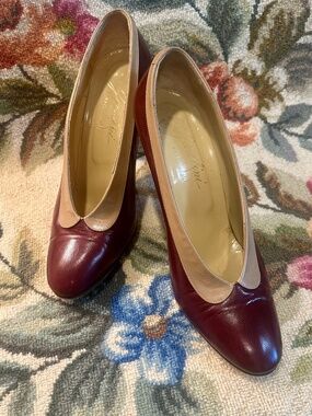 Garolini Burgundy Heels Size 8.5